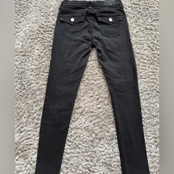 True Religion Black skinny jeans with silver studs Size 28 - Picture 6 of 8